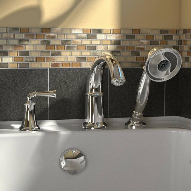 American Standard Value Series White Alcove Walk-In Combination Bathtub-4