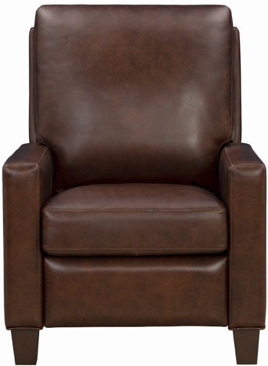 BarcaLounger® Fairview Elway Fudge Leather Manual Recliner-3