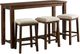 Elements International Jax 3-Piece Cherry Bar Table Set-0