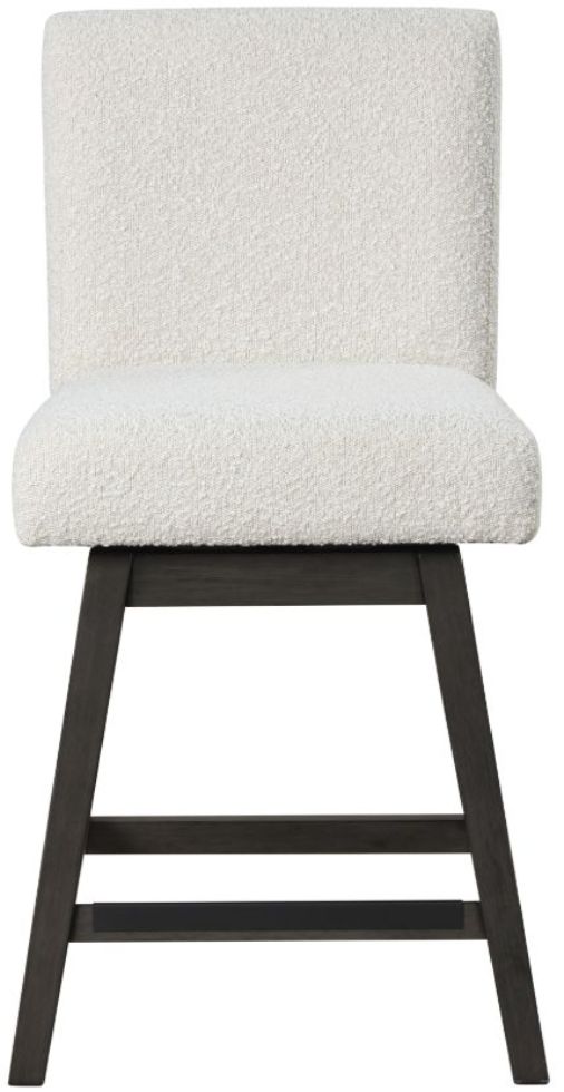 New Classic® Home Furnishings High Line White Swivel Counter Stool-2