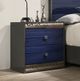 Furniture of America® Hartlepool 4-Piece Ash Gray/Indigo Blue Queen Bedroom Set-4