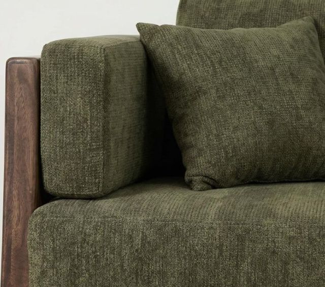 International Furniture Direct Roots Brown/Olive Loveseat-2