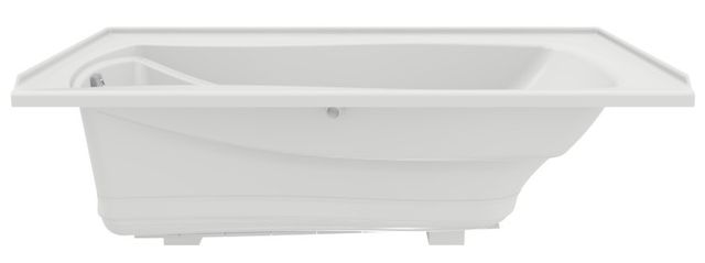 KOHLER® Mariposa® White 66" x 36" Alcove Heated BubbleMassage™ Air Bath - Left Drain-2