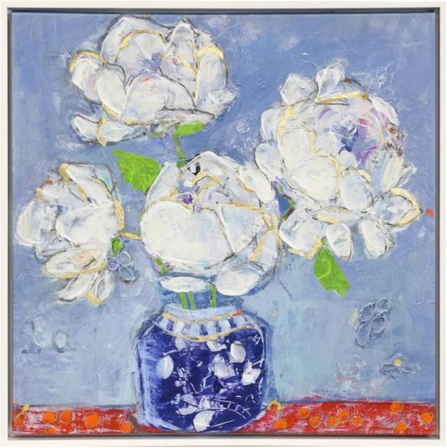 Stylecraft Vase of Peonies Wall Art-0