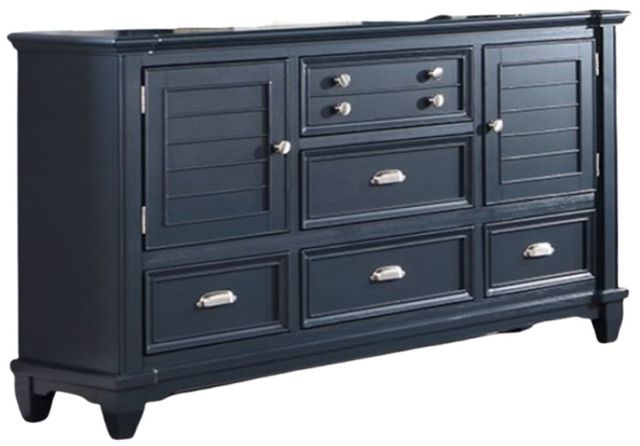 Furniture of America® Manzanillo Slate Blue Dresser-0