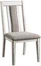 Furniture of America® Halsey 2-Piece Warm Gray/Weathered White Side Chair Set-0