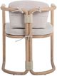 Classic Home Dawson Butterscotch Fabric/Wooden Outdoor Armchair-4