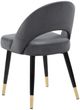 Coaster® Lindsey 2-Piece Grey Arched Back Upholstered Side Chairs-4