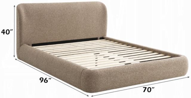 ACME Furniture Erica Dark Beige Queen Panel Bed-2