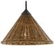 Currey & Company Basket Blacksmith/Natural Wall Sconce-2