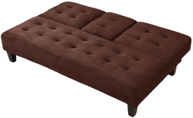 Milton Greens Stars Dark Brown Dacron Futon with Cup Holder-2