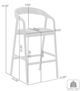 Armen Living Apache Black Counter Stool-2