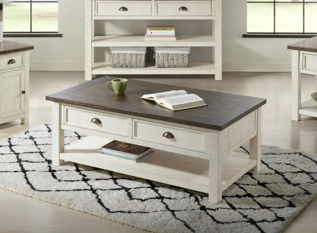 Martin Svensson Monterey Brown Coffee Table with White Base-1