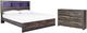 Signature Design by Ashley® Drystan 2-Piece Multi King Panel Bookcase Bed Set-0