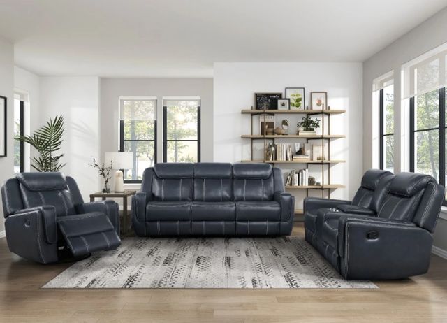 Homelegance® Littleton 2-Piece Black Power Reclining Living Room Seating Set-1