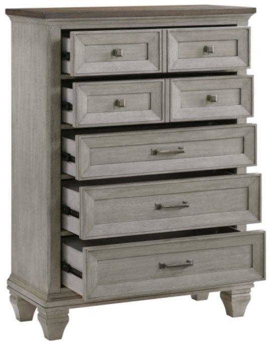 Homelegance® Renton Antique Gray/Brown Chest-3