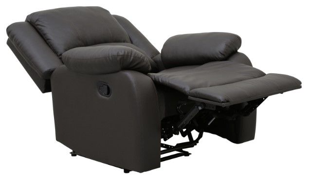 Homelegance® Fairview Dark Brown Reclining Chair-3