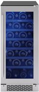 Zephyr Brisas 15" 4 Cu. Ft. Stainless Steel Built-In or Freestanding Wine Cooler-0