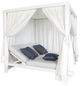 CabanaCoast® Customizable Muse Aluminum Outdoor Cabana Daybed Sling Roof with 4 Curtain-5