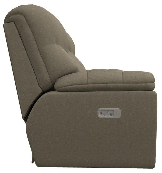 La-Z-Boy® Morrison Sable Power Reclining Loveseat with Console, Headrest, and Lumbar-2