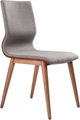 Armen Living Everett/Robin 5-Piece Walnut/Gray Dining Table Set-3