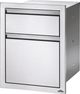Napoleon Stainless Steel Double Drawer: Waste Bin-1