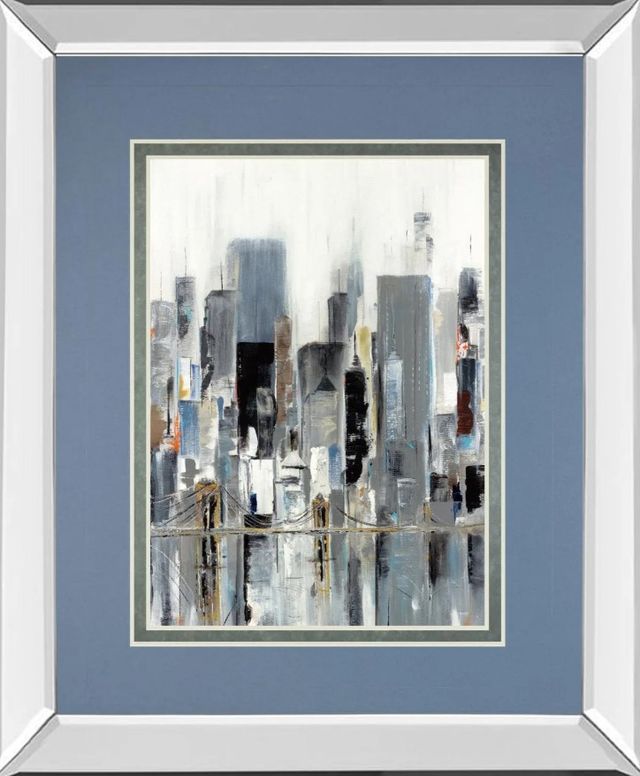 Classy Art City Bridge by Aziz Kadmiri Mirror Framed Wall Art-0