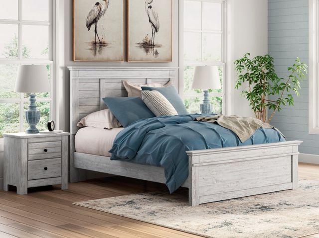 Signature Design by Ashley® Makidern Whitewash King Panel Bed-1