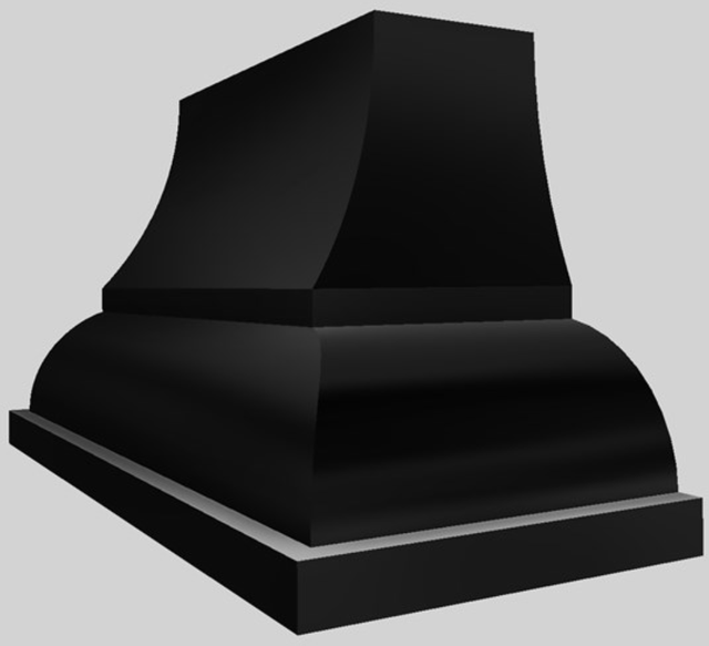 Vent-A-Hood® Designer Series 54" Black Wall Mounted Range Hood-1