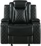 New Classic® Home Furnishings Orion II Black Manual Glider Recliner-2