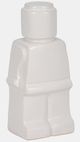 Sagebrook Home 12" White Block Man Figure-0
