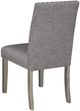 Brassex Inc. Bella 2-Piece Light Grey Side Chair Set-1