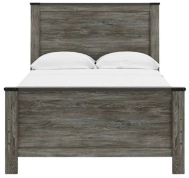 Signature Design by Ashley® Frandern Black/Gray Queen Panel Bed-2
