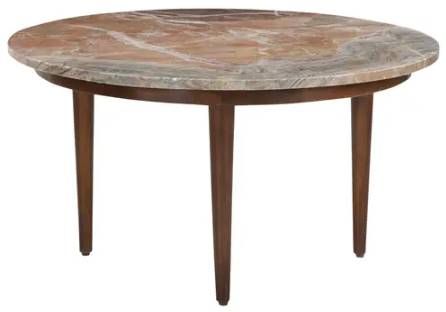 Moe's Home Collection Lark Orange Fantasy Coffee Table with Brown Base-2