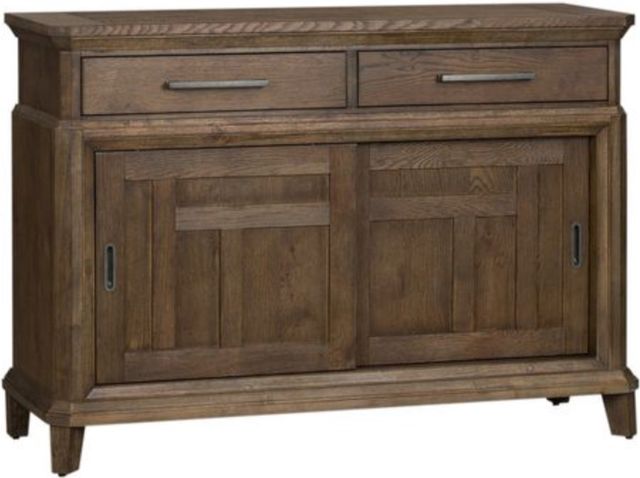 Liberty Furniture Artisan Prairie Gray Dusty Wax Sliding Door Buffet-0