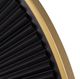 A & B Home Black/Gold Round Carved Mirror -2
