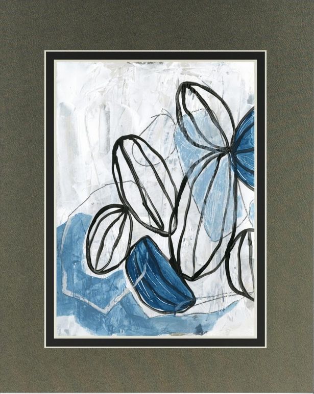 Classy Living June Erica Vess Blue Lanterns I 34"W Wall Art-1