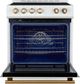 FORNO® Leonardo 30" White Pro Style Induction Range-4