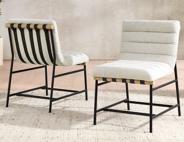 Steve Silver Co. Nicco Black-Eggshell Dining Side Chair-1