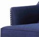 Elements International Kori Espresso/Heirloom Blue Accent Chair-4