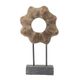 A & B Home Natural Brown Sculptural Table Accent-1
