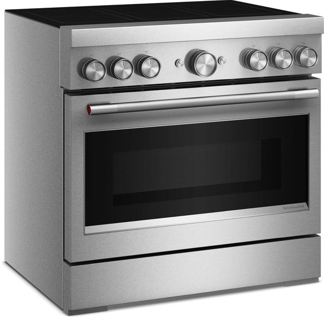 KitchenAid® 36" Stainless Steel 6 Element Pro Style Induction Range with Air Fry-4