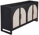 Bassett Mirror Ashton Matte Black Server-1