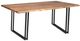 Porter International Designs Manzanita Natural 82" Dining Table with Black Double U Base-0