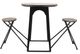 Sagebrook Home Metal and Wood Brown 41" Table with Folding Chairs-1