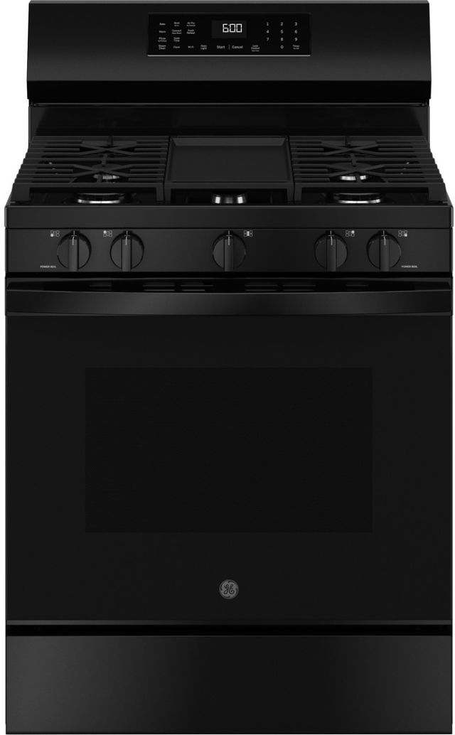 GE® 30'' Black Freestanding Gas Range-0