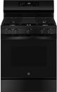 GE® 30'' Black Freestanding Gas Range-0