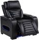 Coaster® Zuma Black Upholstered Power Recliner with Power Headrest-0