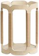 Magnussen Home® Sunset Cove Glass Top Drum Table with Sanibel Brown Base-2