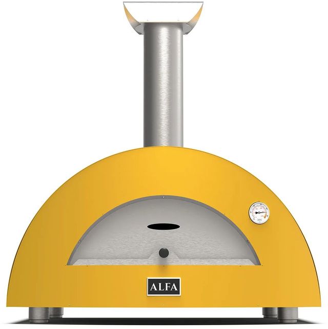 Alfa Moderno 2 Pizze 38" Fire Yellow Wood Pizza Oven-0